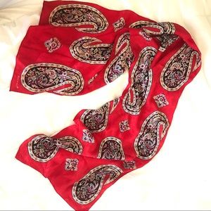 Echo silk long scarf